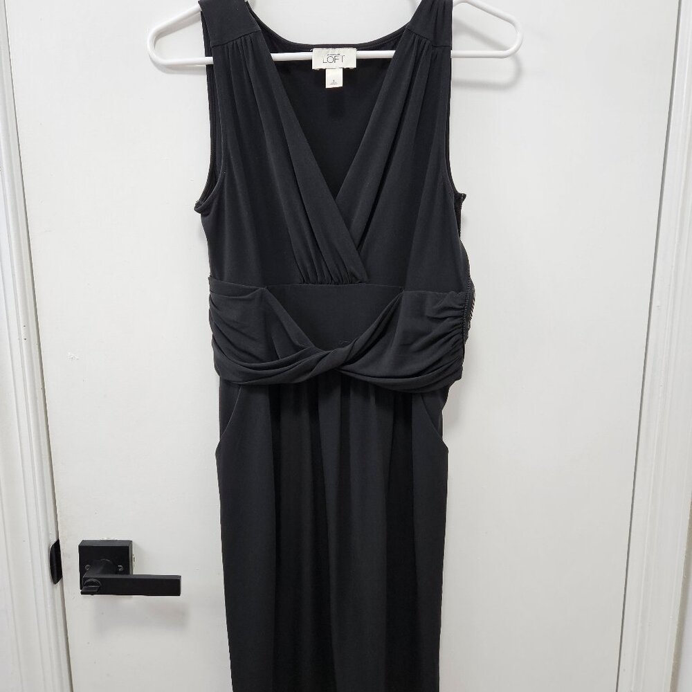 LOFT Little Black Dress with pockets, size 8